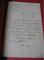 FELIX PYAT Autographe Signé 1887 JOURNALISTE COMMUNARD DEPUTE CHER à FAYARD - Político Y Militar