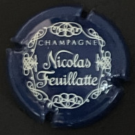 320 - 11 - Feuillatte Nicolas, Bleu Et Crème, CHAMPAGNE Grosses Lettres (côte 1,5 €) Capsule De Champagne - Feuillate