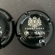 324 - 33f - Germain, Depuis 1898, Quart, Vert Foncé Et Métal (côte 3 €) Capsule De Champagne - Germain