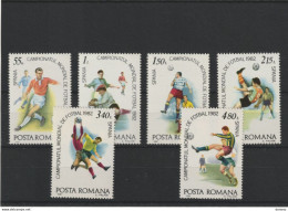 ROUMANIE 1981 Coupe Du Monde De Football Yvert 3363-3368, Michel 3837-3842 NEUF** MNH Cote 4,50 Euros - Ongebruikt