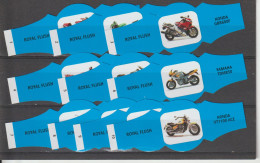 Reeks 1008  Motoren   1-10    ,10  Stuks Compleet      , Sigarenbanden Vitolas , Etiquette - Sigarenbandjes