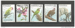 Namibia  - 1997  - Flower / Birds / Elephant - 5 Different - USED. ( D ) ( Condition As Per Scan ) ( OL 05/05/2013 ) - Namibië (1990- ...)