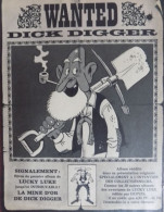 Publicité De Presse ; Parution Album Lucky Luke " Dick Digger " - Publicidad