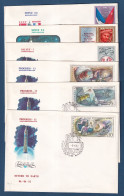 Russie - CCCP - FDC - Premier Jour - Soyouz T 5 Et  6 Et 7 Et 13 - Fusée - Espace - 1982 - Briefe U. Dokumente