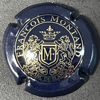 342 - 1 - Montand François, Bleu Et Or Blanc De Blancs, Avec Cédille Capsule De Champagne - Other & Unclassified