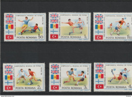 ROUMANIE 1985 Coupe Du Monde De Football Mexico 86 Yvert 3619-3624, Michel 4193-4198 NEUF** MNH Cote 5 Euros - Nuevos