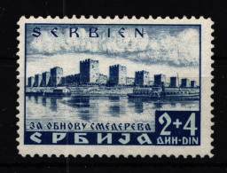 Serbien 49 PF I Mit Falz Tür Im Vordersten Festungsturm #HJ098 - Ocupación 1938 – 45
