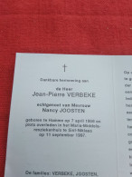 Doodsprentje Jean Pierre Verbeke / Hamme 7/4/1956 Sint Niklaas 11/9/1997 ( Nancy Joosten ) - Religión & Esoterismo