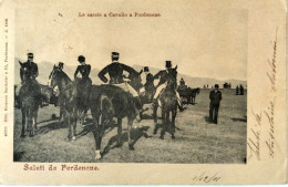 CARTOLINA FORMATO PICCOLO PORDENONE CACCIA A CAVALLO N. 8035 - Pordenone