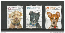 Australia  - 2010  - Adopted And Adored Dogs - 3 Different  - USED. ( Condition As Per Scan ) ( OL 14/07/2013 ) - Used Stamps