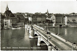 Basel 538 Mittlere  Rheinbrucke  Tram Oldtimers - Basel