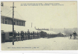 Elsenborn Camp En Hiver Photo Desaix - Elsenborn (Kamp)