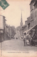 VILLEFRANCHE SUR SAONE RUE NATIONALE 1908 - Villefranche-sur-Saone