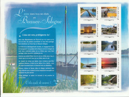 Feuillet Collector L Eau Dans Tous Ses états Beauce Sologne France 2012 IDT L P 20gr 10 Timbres Autoadhésifs N°131 - Collectors