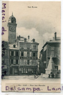 - 389 - GAP - ( Hautes-Alpes ) Place Jean Marcellin, Cliché Rare, Librairie Jean Léon, écrite, 1907, TTBE, Scans. - Gap