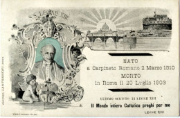 CARTOLINA FORMATO PICCOLO PAPA LEONE XIII N. 8038 - Papas