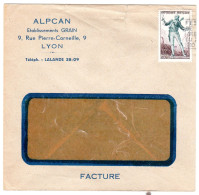 Lettre  " ALPCAN  Ets GRAIN LYON " - Storia Postale