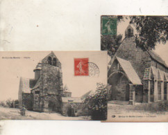 19.  2 CPA - SAINT CYR LA ROCHE -   L'église - La Chapelle - - Otros & Sin Clasificación