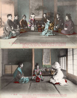 Nuptial Rites Marriage Wedding Ceremony 2x Japanese Postcard S - Andere & Zonder Classificatie