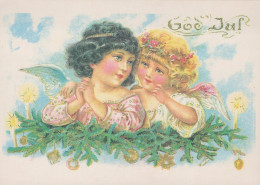 ANGELO Buon Anno Natale Vintage Cartolina CPSM #PAH061.A - Angeli