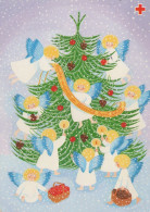 ANGELO Buon Anno Natale Vintage Cartolina CPSM #PAG875.A - Angeli