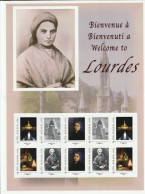 Feuillet Collector Souvenir De Lourdes France 2012 IDT L P 20gr 10 Timbres Autoadhésifs N°134 - Collectors