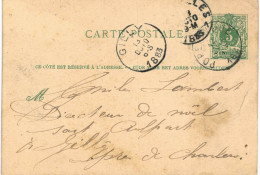 (Lot 01) Entier Postal  N° 45 5 Ct écrite De Poperingen Vers Gilly (format Plus Petit) - Cartoline 1871-1909