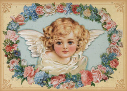 ANGELO Buon Anno Natale Vintage Cartolina CPSM #PAJ082.A - Engelen