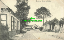 R608398 Knocke. Route De L Eglise. Postcard - Welt