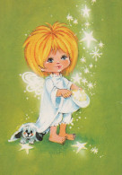 ANGELO Buon Anno Natale Vintage Cartolina CPSM #PAH605.A - Engel