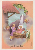 ANGELO Natale Gesù Bambino Vintage Cartolina CPSM #PBP289.A - Engelen