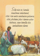 Vierge Marie Madone Bébé JÉSUS Noël Religion Vintage Carte Postale CPSM #PBB875.A - Vierge Marie & Madones