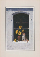 GATTO KITTY Animale Vintage Cartolina CPSM #PBQ945.A - Katzen