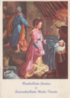 Vergine Maria Madonna Gesù Bambino Natale Religione Vintage Cartolina CPSM #PBP954.A - Virgen Mary & Madonnas