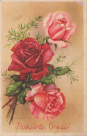 FLOWERS Vintage Ansichtskarte Postkarte CPA #PKE635.A - Flowers