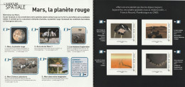 Feuillet Collector L Aventure Spatiale Mars La Planète Rouge France 2012 MTAM L V 20gr 4 Timbres Autoadhésifs N°162 - Collectors