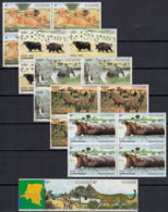 D0155 ZAIRE 1982, SG 1120-6  Virunga National Park,  MNH - Unused Stamps