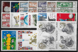 MONACO - ANNEE 2000 - 63 VALEURS - NEUF** MNH - 5 SCANS - Unused Stamps