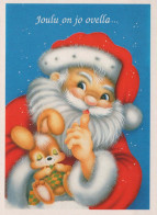 PÈRE NOËL Bonne Année Noël Vintage Carte Postale CPSMPF #PKG287.A - Santa Claus