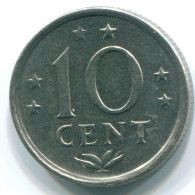 10 CENTS 1970 NETHERLANDS ANTILLES Nickel Colonial Coin #S13371.U.A - Niederländische Antillen