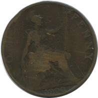 PENNY 1900 UK GROßBRITANNIEN GREAT BRITAIN Münze #AG854.1.D.A - D. 1 Penny