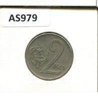 2 KORUN 1983 TSCHECHOSLOWAKEI CZECHOSLOWAKEI SLOVAKIA Münze #AS979.D.A - Tschechoslowakei