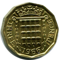 THREEPENCE 1966 UK GROßBRITANNIEN GREAT BRITAIN Münze #BB061.D.A - F. 3 Pence