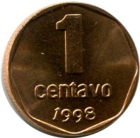 1 CENTAVO 1998 ARGENTINE ARGENTINA Pièce UNC #M10075.F.A - Argentinië