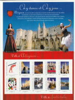 Feuillet Collector Balade En Avignon Ville De Festivals France 2012 IDT L V 20gr 10 Timbres Autoadhésifs N°164 - Collectors