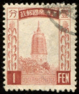 Pays : 105  (Chine : Mandchourie)   Yvert Et Tellier N° :  CN-MA  2 (o) - Manciuria 1927-33