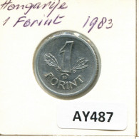 1 FORINT 1983 HUNGRÍA HUNGARY Moneda #AY487.E.A - Hongrie