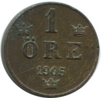 1 ORE 1905 SUECIA SWEDEN Moneda #AD389.2.E.A - Suède