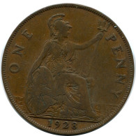 PENNY 1928 UK GRANDE-BRETAGNE GREAT BRITAIN Pièce #BB017.F.A - D. 1 Penny