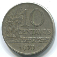 10 CENTAVOS 1970 BBASILIEN BRAZIL Münze #WW1152.D.A - Brésil